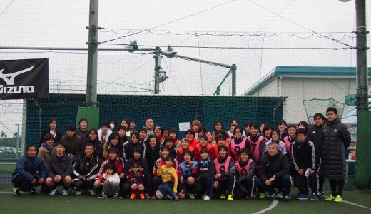 女子サッカー部　初蹴り　2018