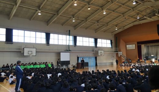 防犯安全パトロール活動　表彰会　（硬式野球部）