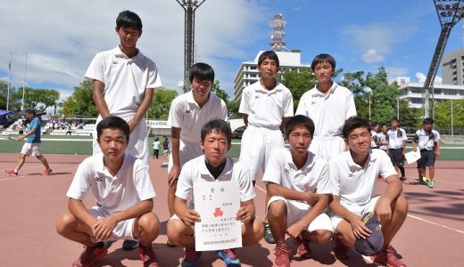 広島地区新人選手権大会（団体戦）準優勝！（ソフトテニス）