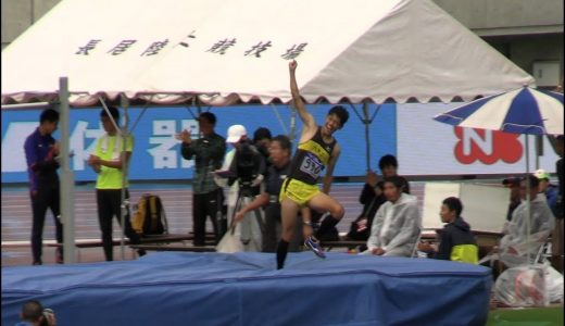 真野友博選手（陸上部ＯＢ）日本歴代７位