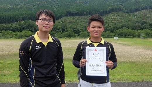 広島県総体代替大会アーチェリー個人2位入賞