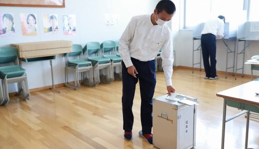 宮島市長選挙 模擬投票