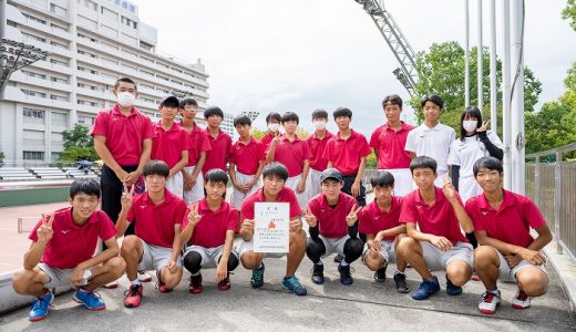 広島地区新人選手権大会団体戦準優勝（ソフトテニス）