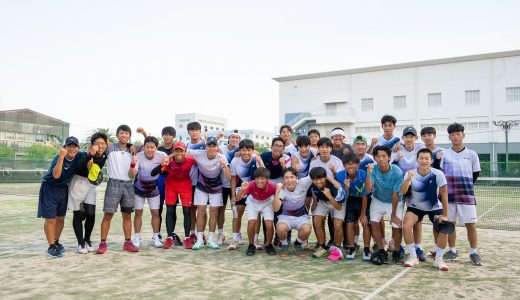 韓国の高校生との交流（ソフトテニス）
