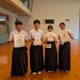 広島地区高校弓道新人大会（１年の部）女子団体優勝