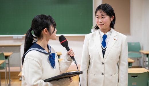 RCC「中高生ニュース」に取材されました！