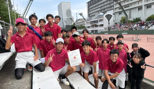 広島地区新人戦ベスト4（ソフトテニス）